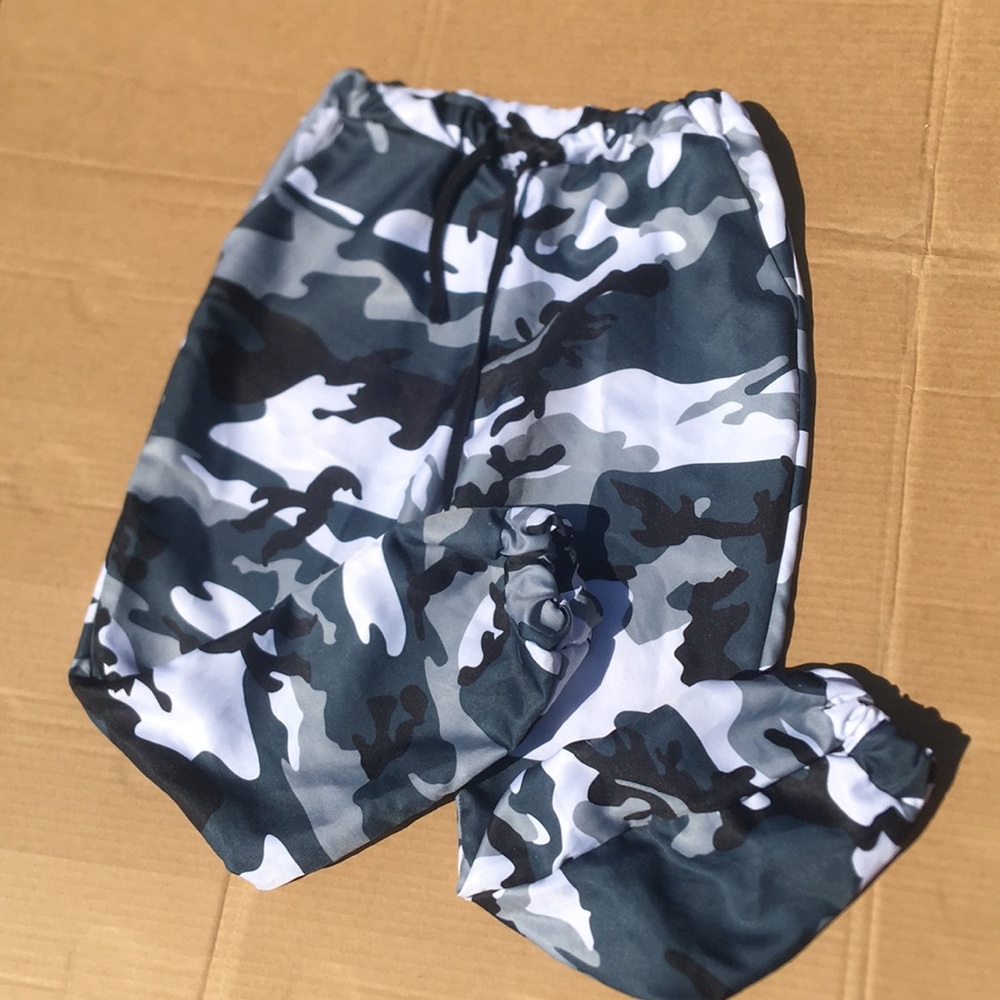 Grey camo pants